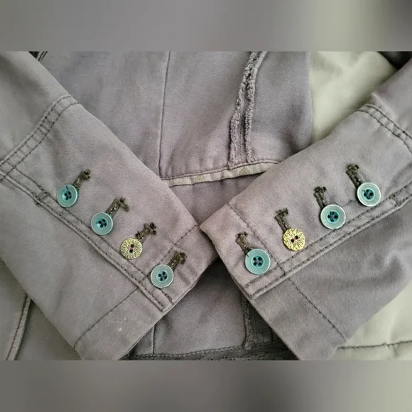 HEI HEI | Anthro | Delaine Cute Gray Gingham Blazer (SIZE 4) - Picture 10 of 16